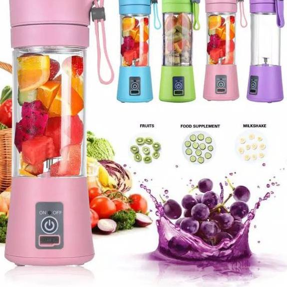 Jual ☆ Juice Cup Blender Mini Portable/USB Blender Juicer/Alat Pembuat Jus ☈ Shopee Indonesia