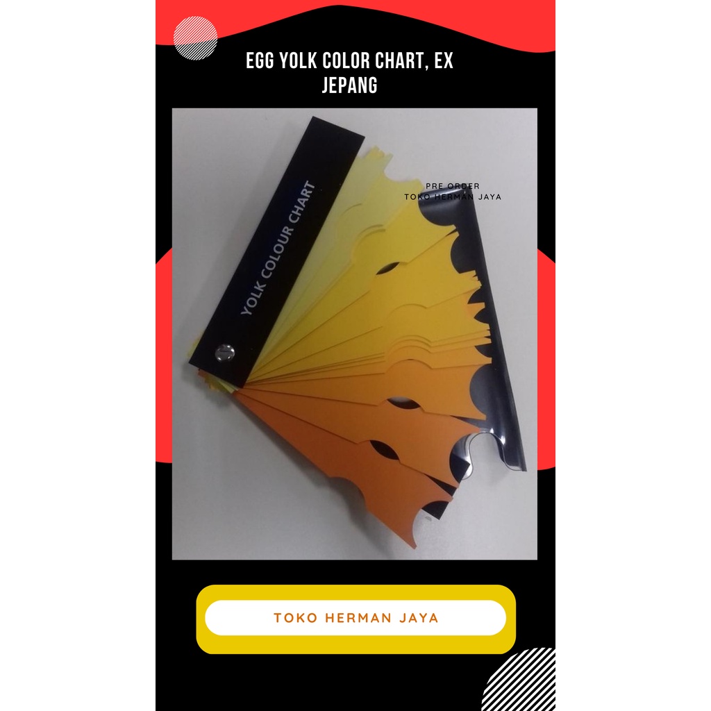 Jual Egg Yolk Color Chart, Ex Jepang | Shopee Indonesia