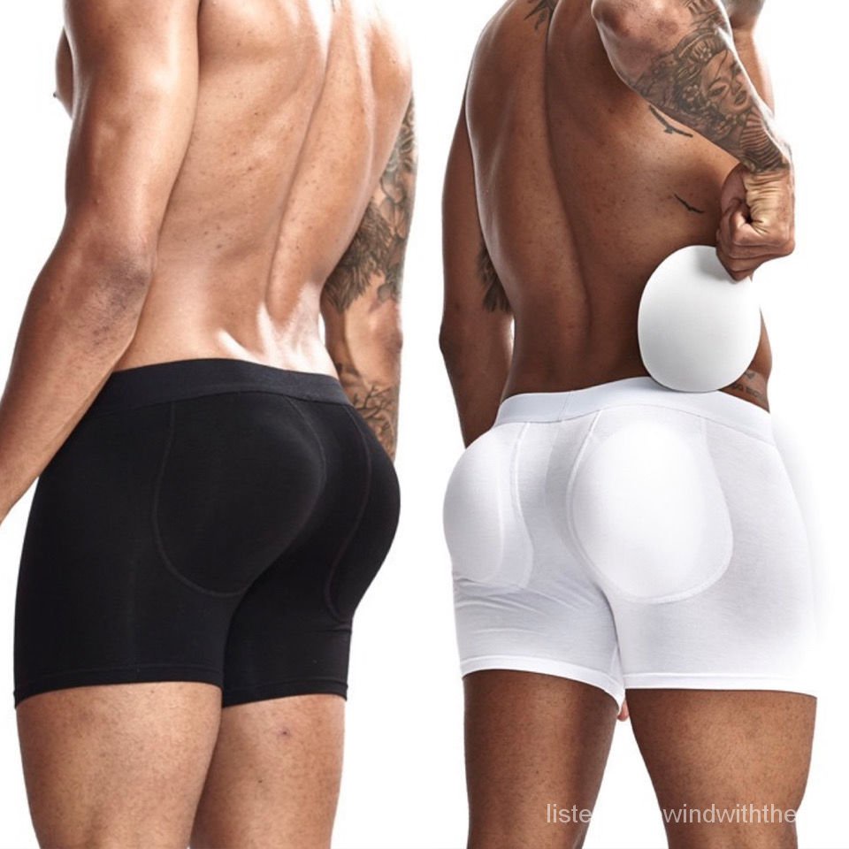 Jual Jockmail Men Sexy Butt Lifter Enlarge Push Up Underpants Removable Pad Boxer Underwear Butt 4981