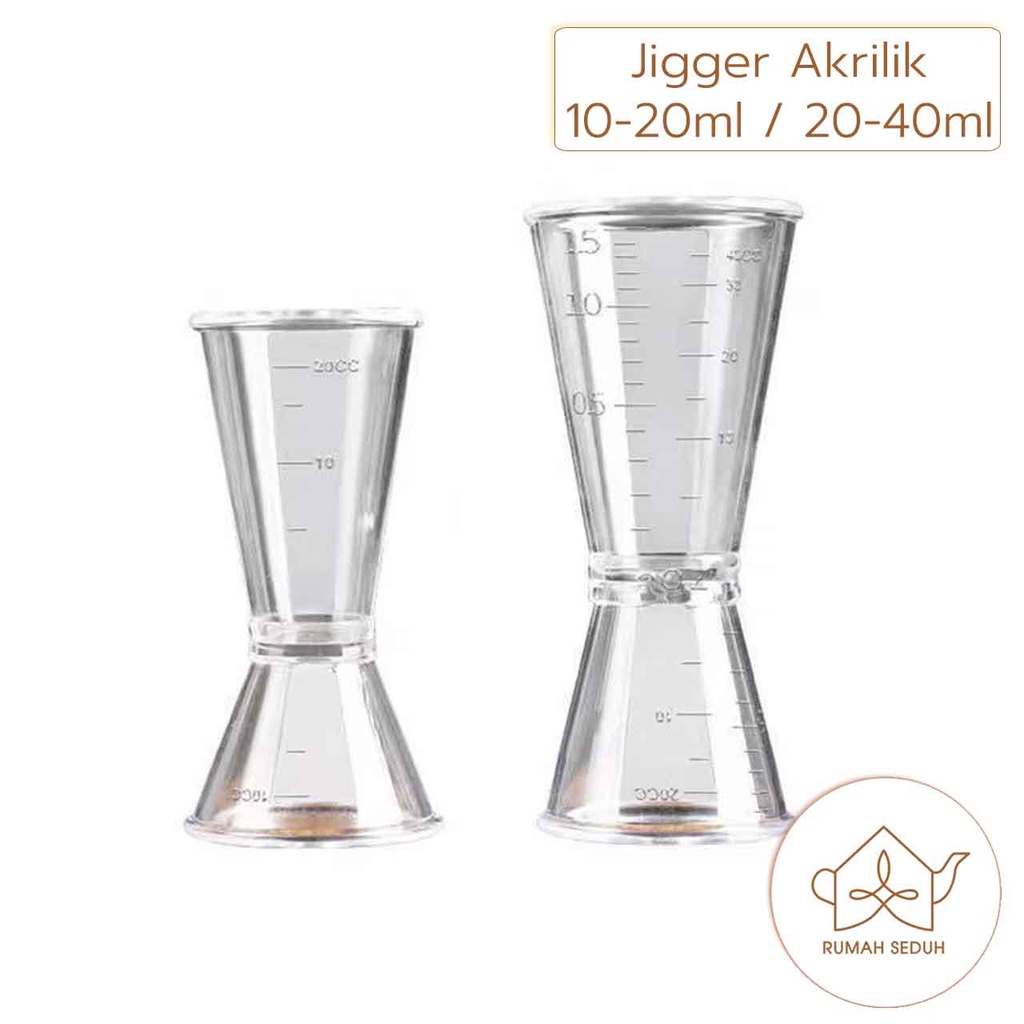 Jual Jigger Akrilik 10ml 20ml 40ml - Gelas Ukur Jiger Plastik ...
