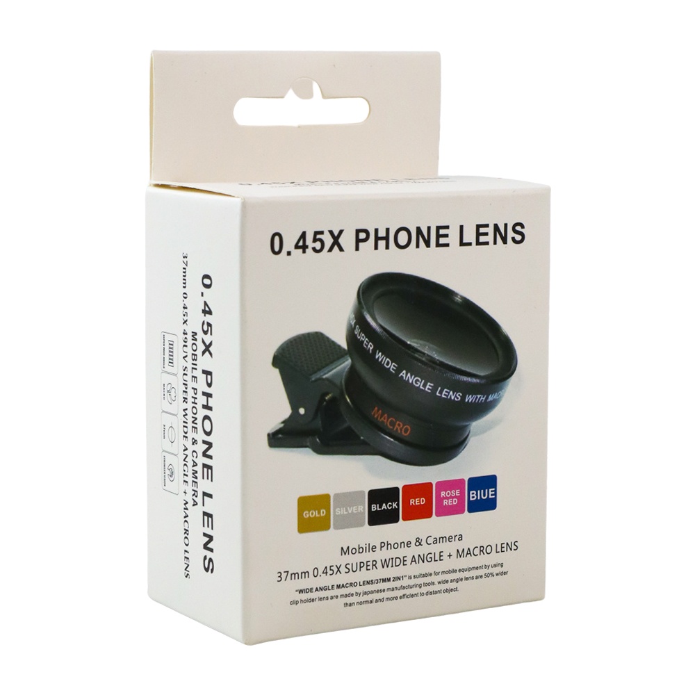 Jual Lensa Super Wide Angle Lens 0.45X + Macro Smartphone - APL-0.45WM ...