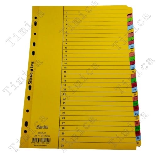 Jual DIVIDER BANTEX A4 / PEMBATAS ORDNER A4 BANTEX | Shopee Indonesia