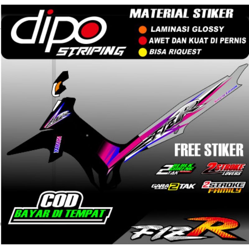Jual sticker striping fizr f1z r fiz r zr laminasi glossy anti luntur ...