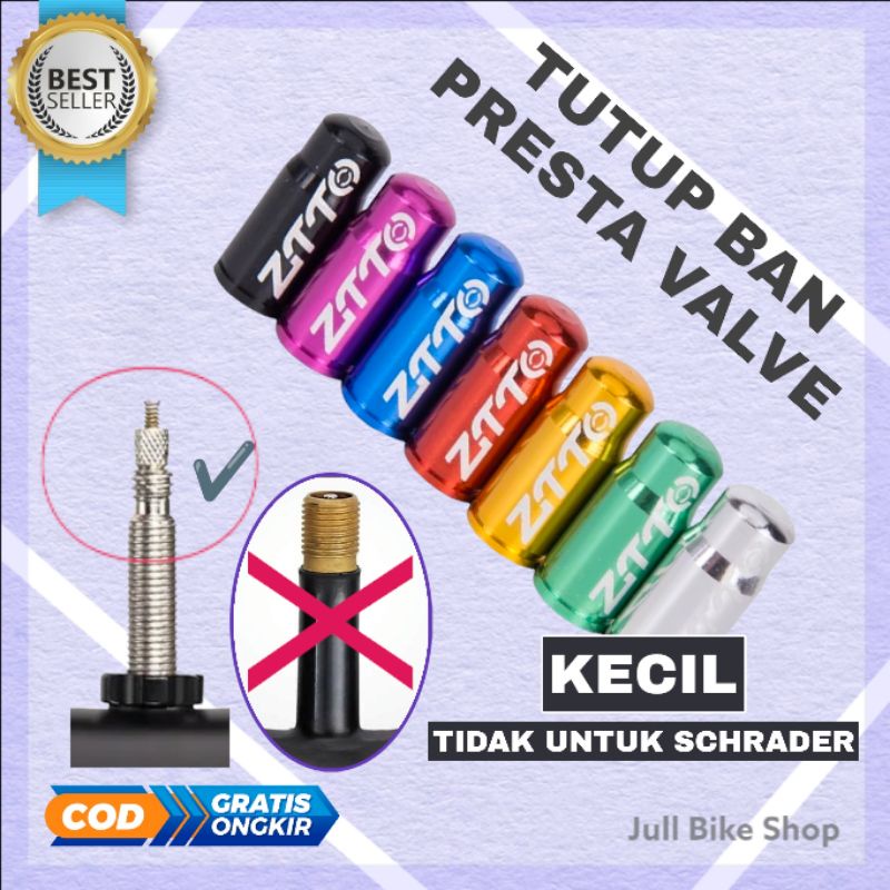 Jual ZTTO Jull Bike Shop PRESTA FV tutup pentil valve kecil sepeda ...