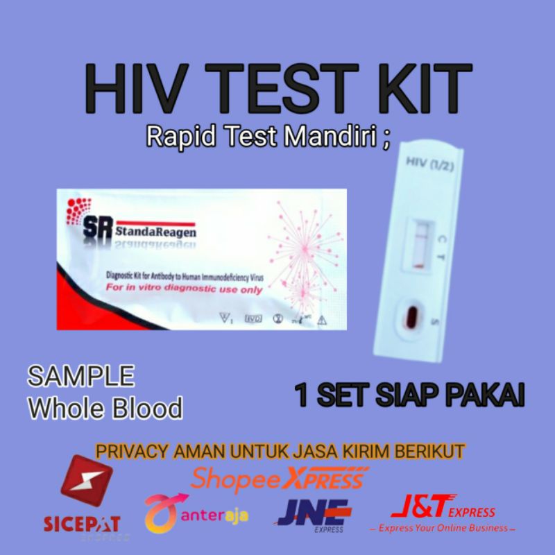 Jual HIV Test Kit l Test HIV 1/2 Card Akurat Mandiri l Alat Tes Uji HIV