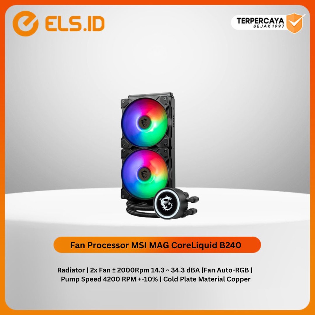 Jual Fan Processor Msi Mag Coreliquid B240 Shopee Indonesia