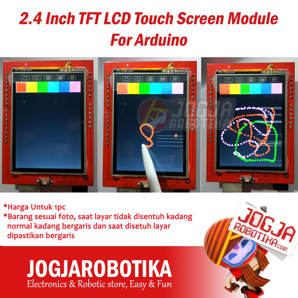 Jual 2.4 Inch TFT LCD Touch Screen Module For Arduino Uno Mega SPFD5408 ...