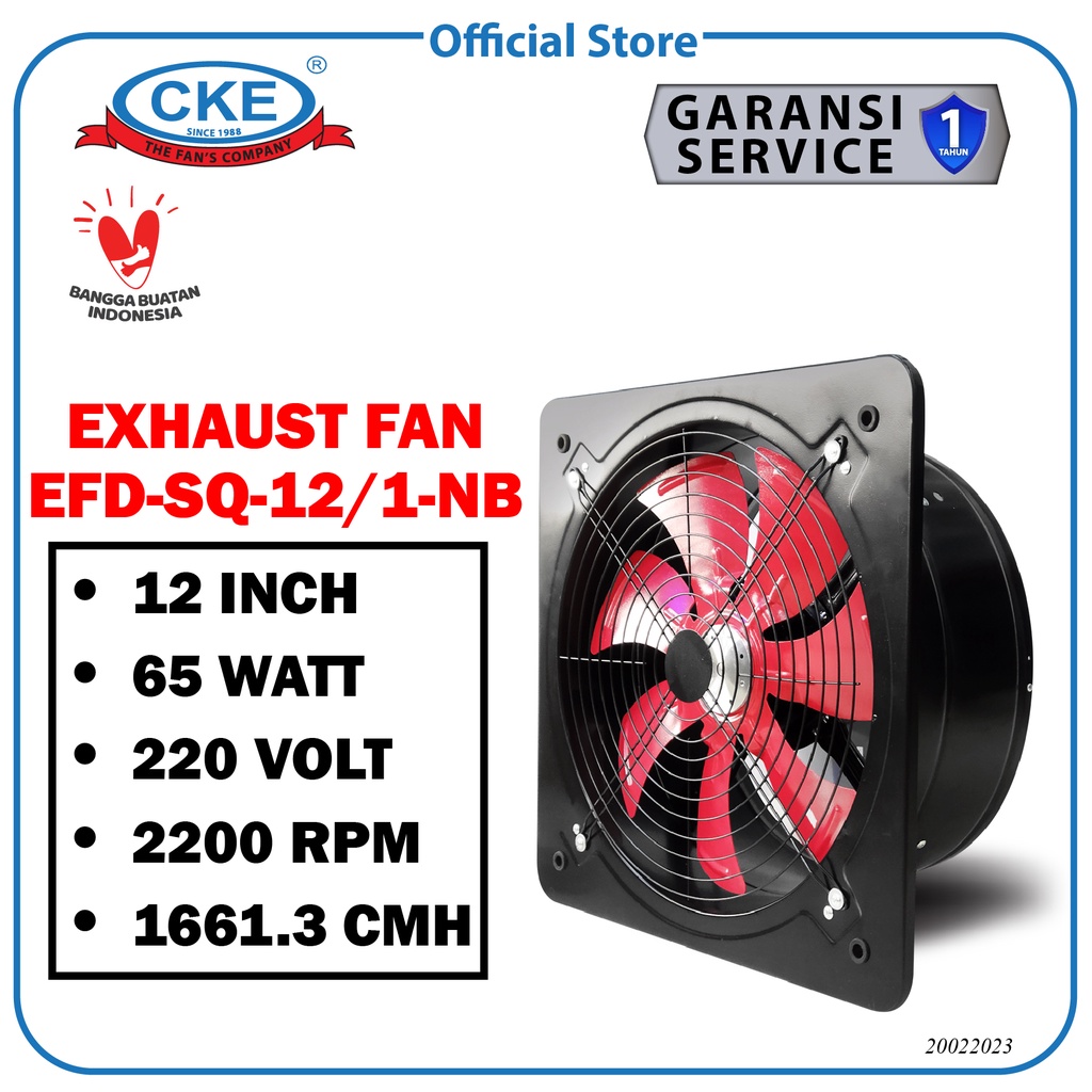 Jual Exhaust Fan Drum CKE 12 Inch 220V Booster Fan Duct Fan Exhaust