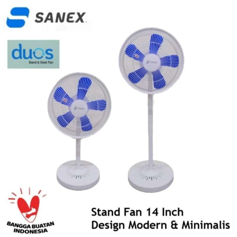 Jual Sanex Stand Fan 14 Inch SSF1421. Stand & Desk Fan 2 In 1