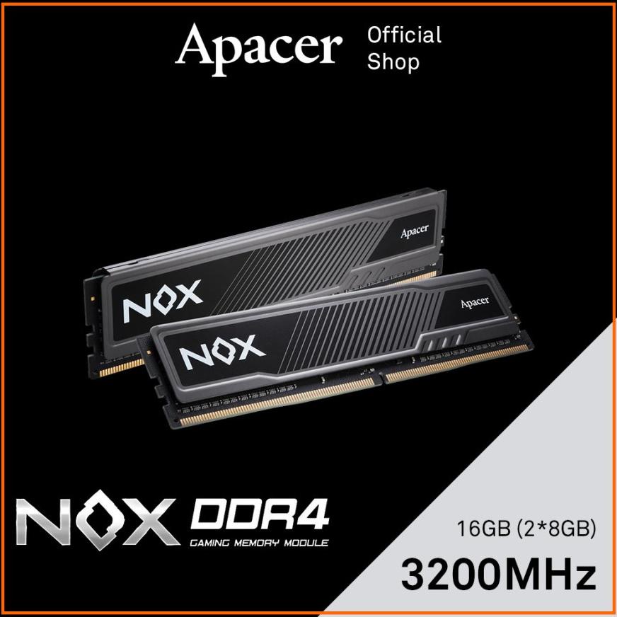 Jual Apacer NOX DDR4 PC25600 3200Mhz 16GB Dual Channel (2X8GB) | Shopee ...