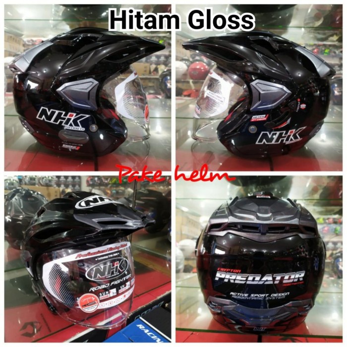 Jual HELM NHK PREDATOR CRYPTON XL XXL HELM NHK HALF FACE Shopee Indonesia