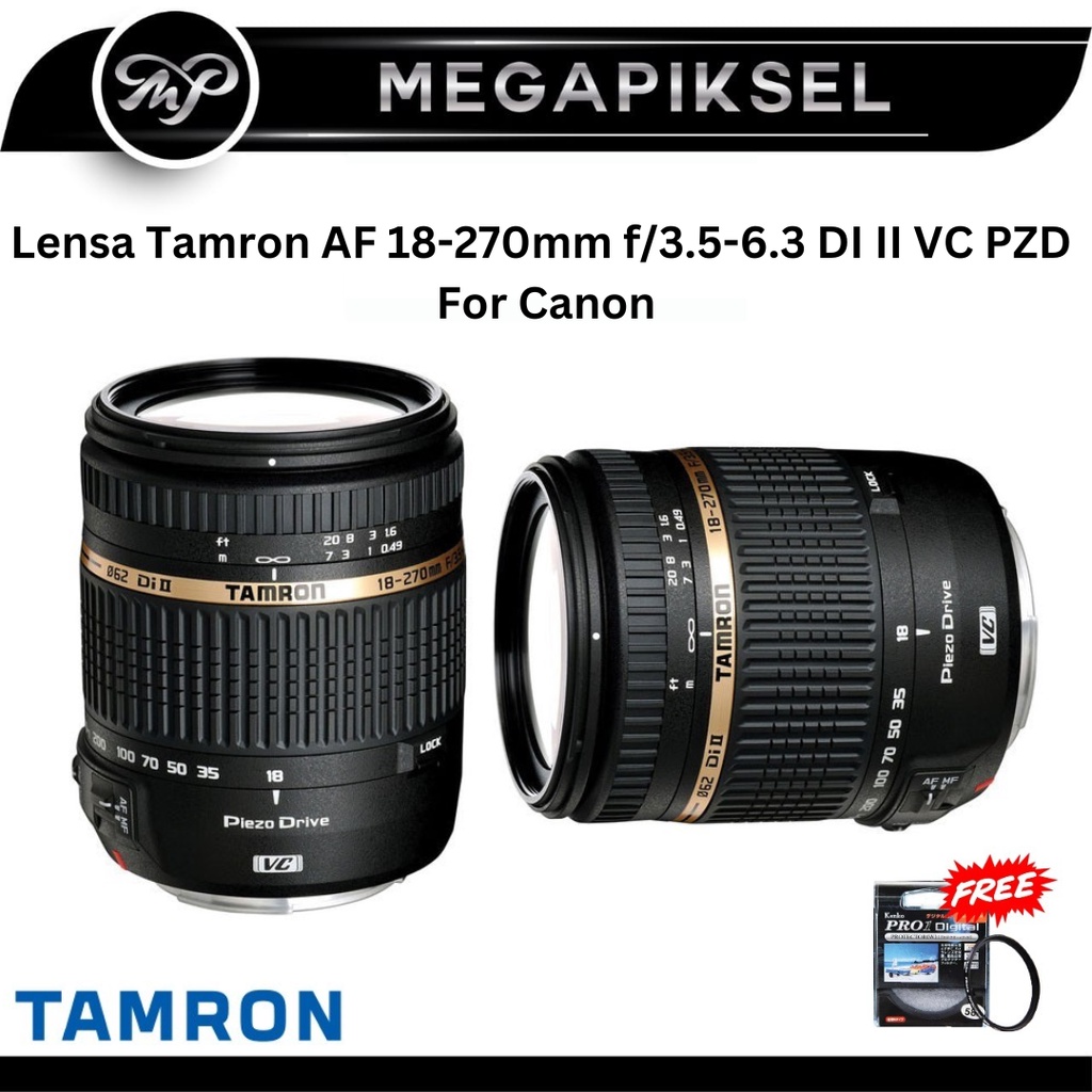 ★一本で標準+望遠レンズ&手ブレ★ Tamron 18-270 for キャノン 広角域〜超望遠☆手ブレ☆Tamron 18-270mm for Canon