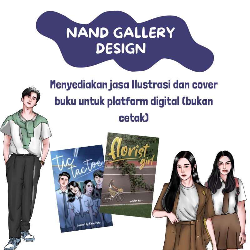 Jual Desain Cover Buku Dan Ilustrasi Platform Digital Shopee Indonesia