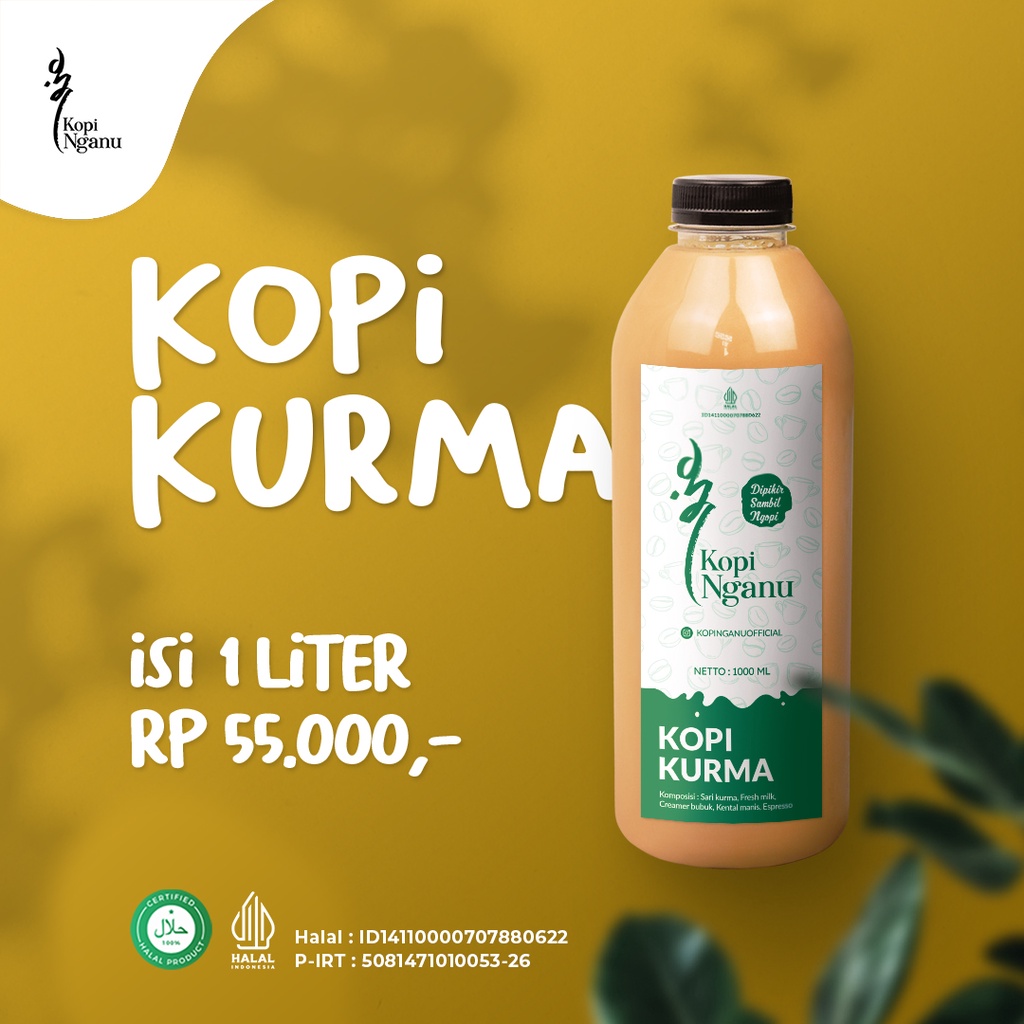 Jual Kopi Kurma 1 Liter Minuman Kopi Botol Shopee Indonesia 2253