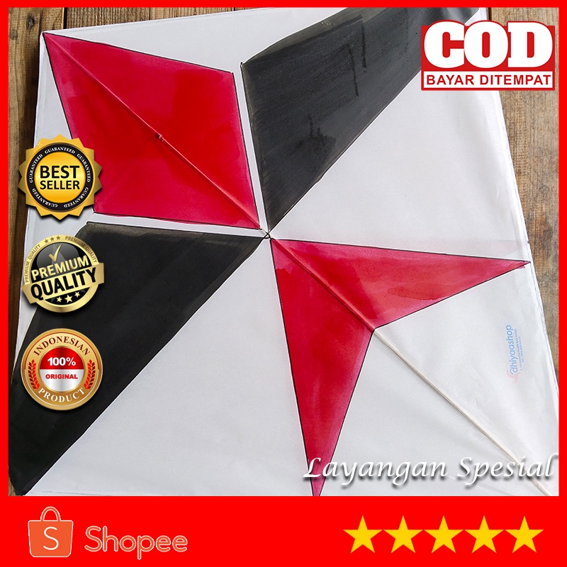 Jual LAYANGAN BANDANG UKURAN 65 ISI 10 PCS /JENIS STELAN BANDANGAN KHAS ...