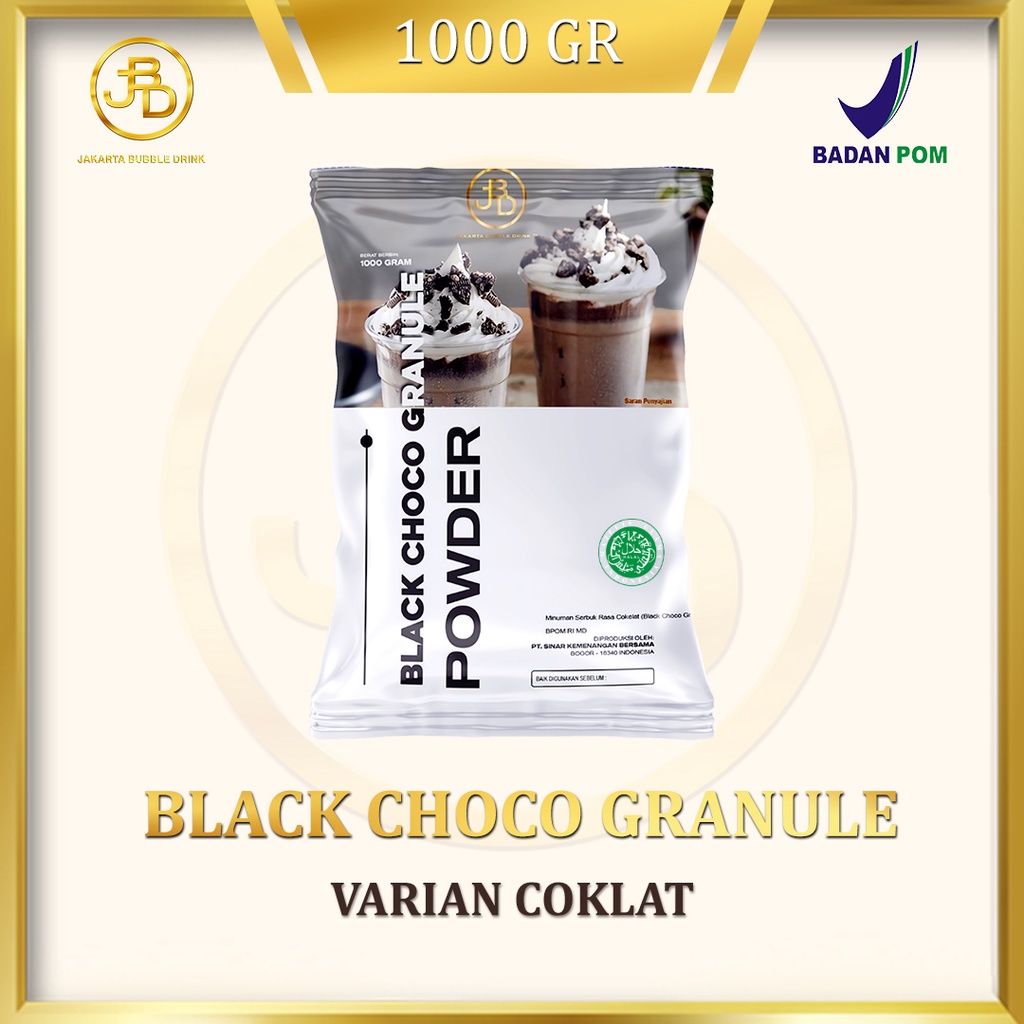 Jual Bubuk Minuman Premium BLACK CHOCO GRANULE -Jakarta Bubble Drink ...