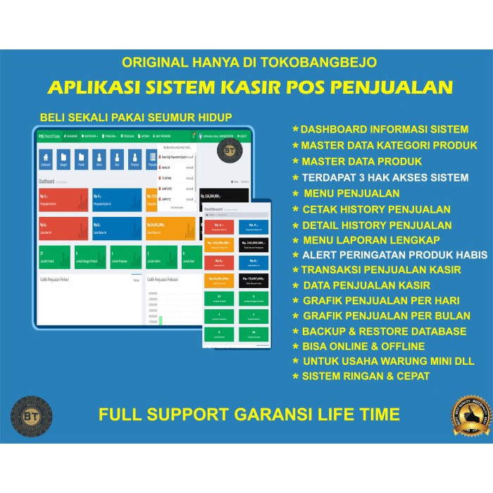 Jual Sistem Informasi Inventory Kasir Point Of Sales Pos Php Mysqli Garansi Shopee Indonesia