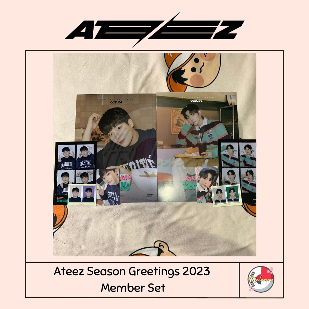Jual Ateez Season Greetings 2023 Member Set Yeosang Jongho Shopee