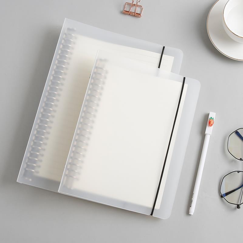 Jual Binder Loose Leaf 20 26 30 Ring Transparan Matte Aesthetic 6 Ring