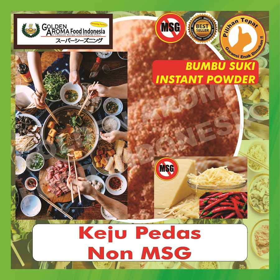 Jual Bumbu Steamboat Keju Pedas Non Msg 1kg Suki Instan Shabu Hotpot