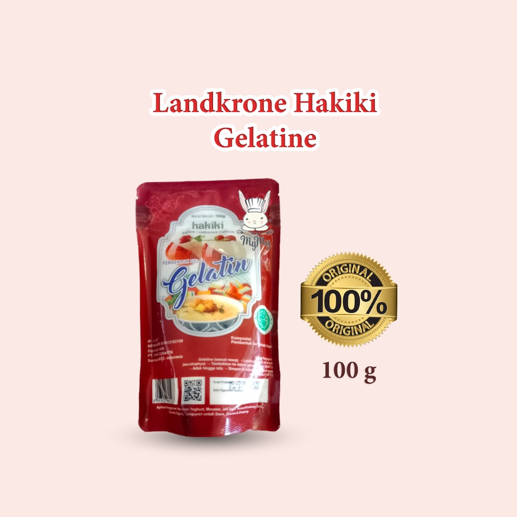 Jual Landkrone Hakiki Gelatin Bubuk 100 Gram / Gelatin Powder HALAL