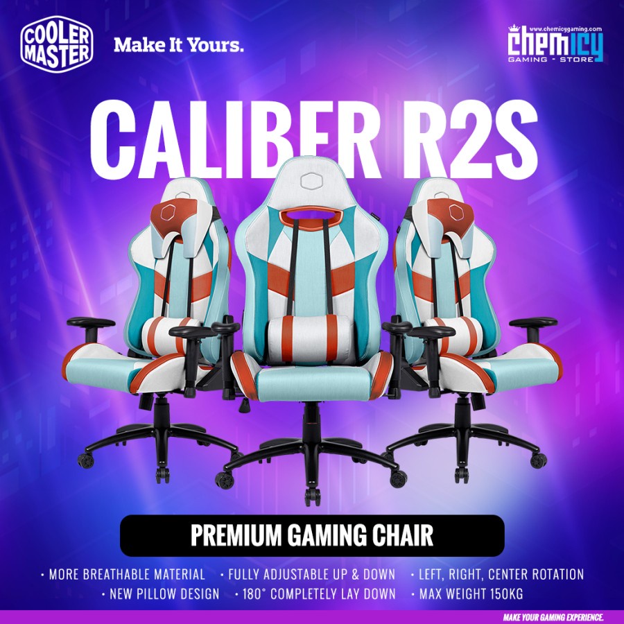 Jual Cooler Master Caliber R2S Gaming Chair / Kursi Gaming Shopee