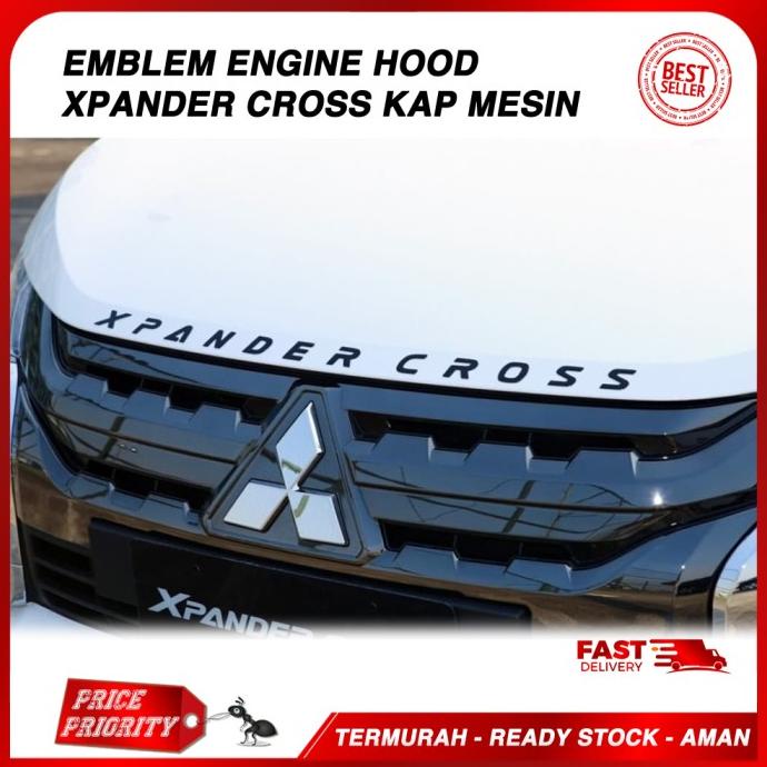 Jual Emblem Xpander Cross Logo Tulisan Huruf Xpander Cross Chrome Kap