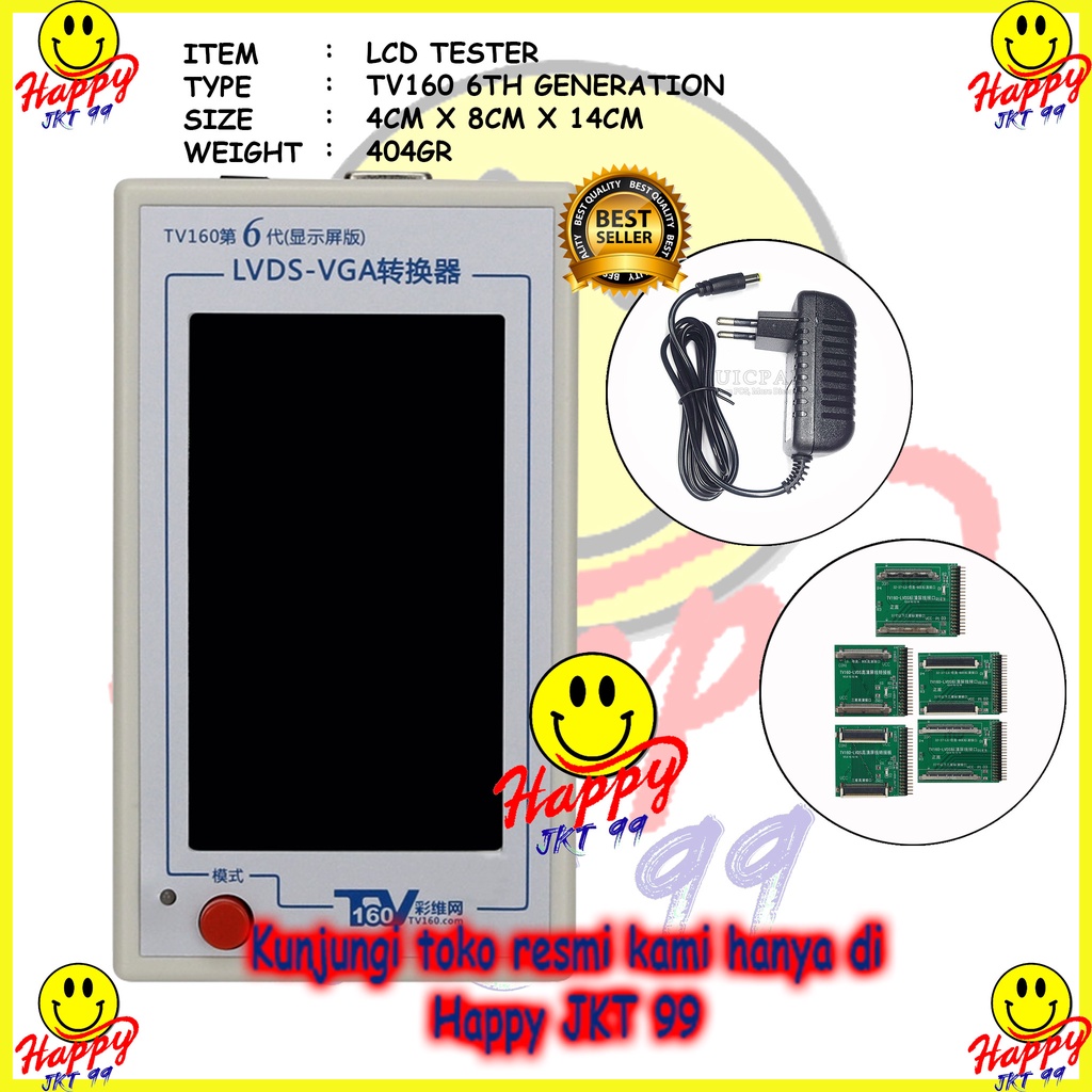 Jual ALAT TEST MAINBOARD TV TESTER MOBO TV 160 TV160 LVDS CONVERTER VGA ...
