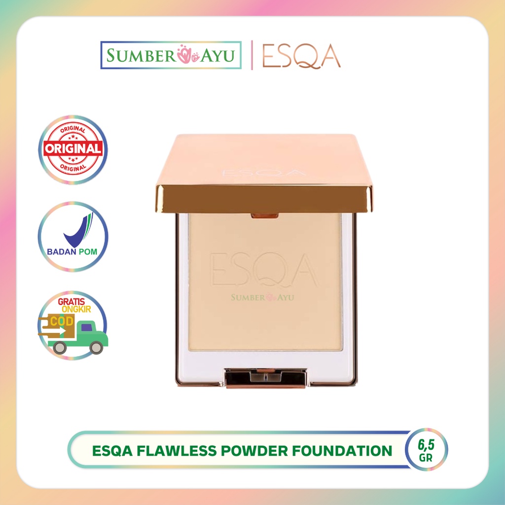 Jual ESQA FLAWLESS POWDER FOUNDATION Shopee Indonesia