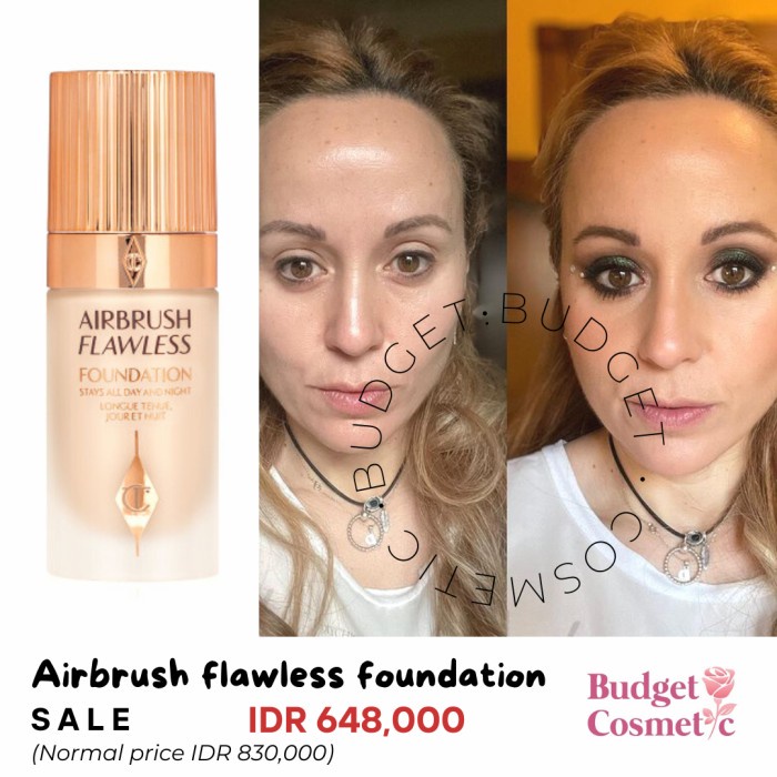 Jual CHARLOTTE TILBURY AIRBRUSH FLAWLESS FOUNDATION AUTHENTIC Shopee