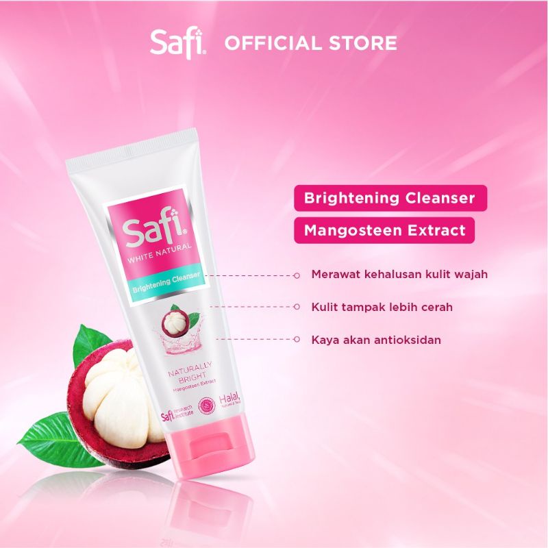 Jual Safi White Natural Brightening Cleanser Mangosteen Extract 100g