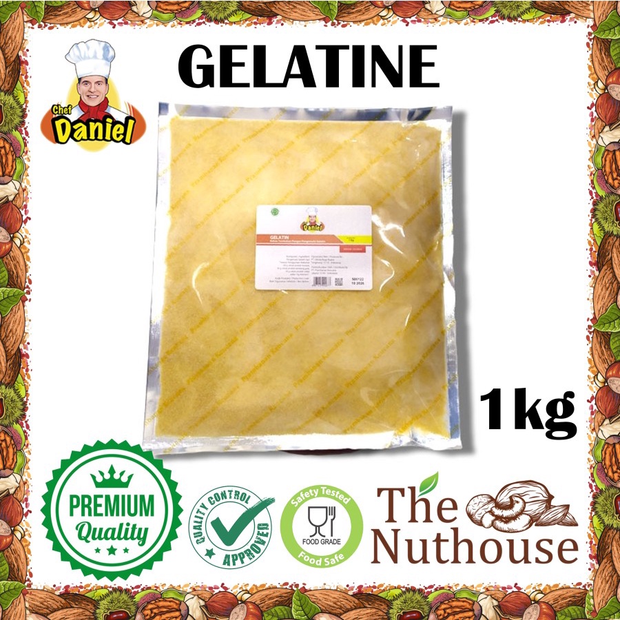 Jual Chef Daniel Gelatine Powder / Bubuk Gelatin 1kg Shopee Indonesia