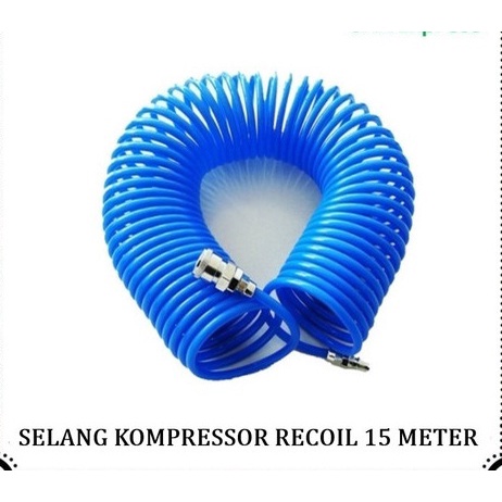 Jual Selang Angin Spiral Recoil Rrt Meter Kompresor Biru Murah Shopee Indonesia