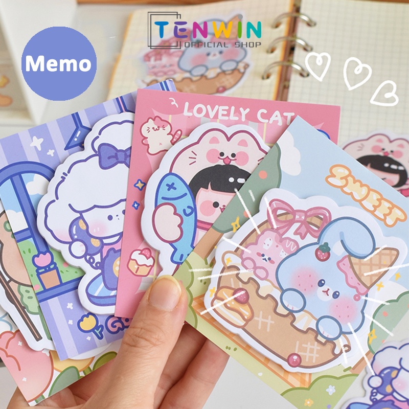 Jual 30 lembar Memo & sticky note lucu-Tenwin | Shopee Indonesia