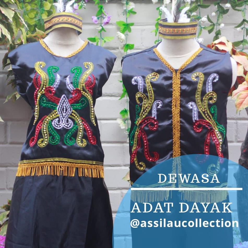 Jual Terbaru Baju Adat Dewasa Dayak Satuan Lakicewek Shopee Indonesia