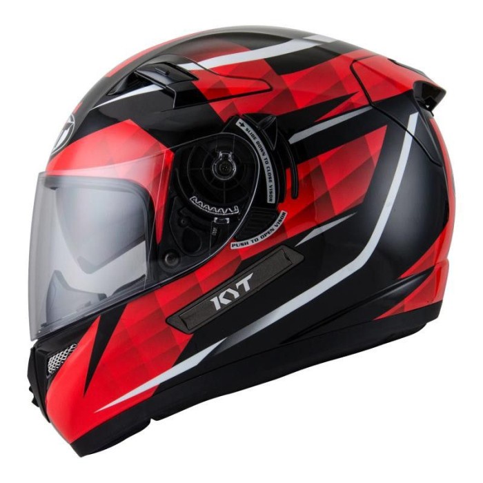 Jual Helm KYT K2R Diamond Merah K2 RIDER BLACK RED ORIGINAL KYT Double ...