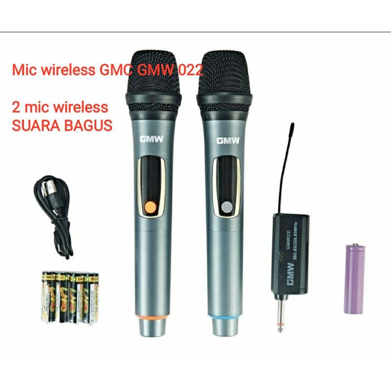 Jual MIC WIRELESS GMC GMW 022 profesional wireless microphone