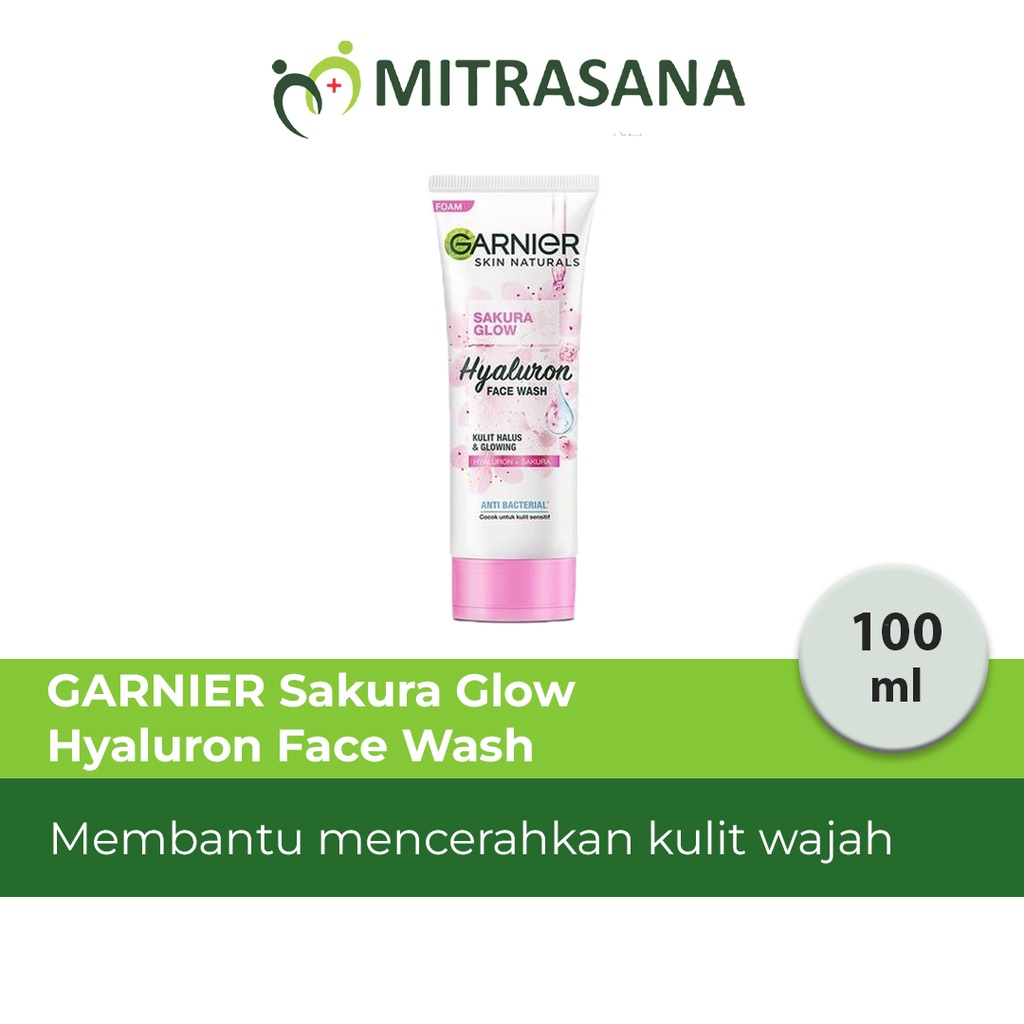 Jual Garnier Sakura Glow Hyaluron Face Wash Pembersih Wajah 100ml