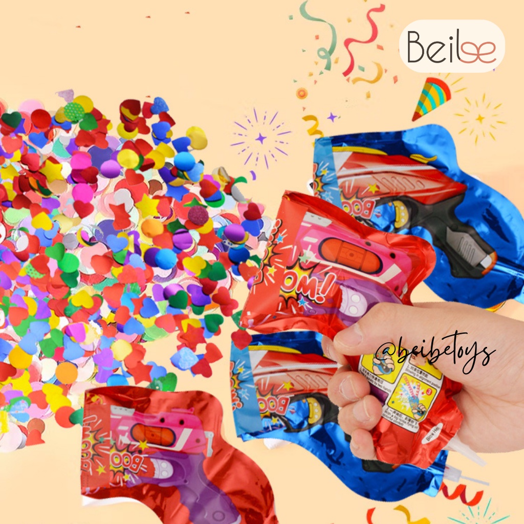 Jual BEIBE TOYS KONFETTI POPPER / PISTOL CONFETTI / CONFETTI GUN ...