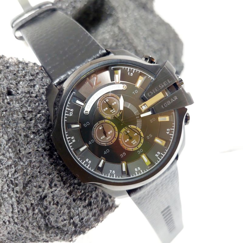Jual Jam Tangan Diesel Master Chief Leather Original Chronograph Aktif