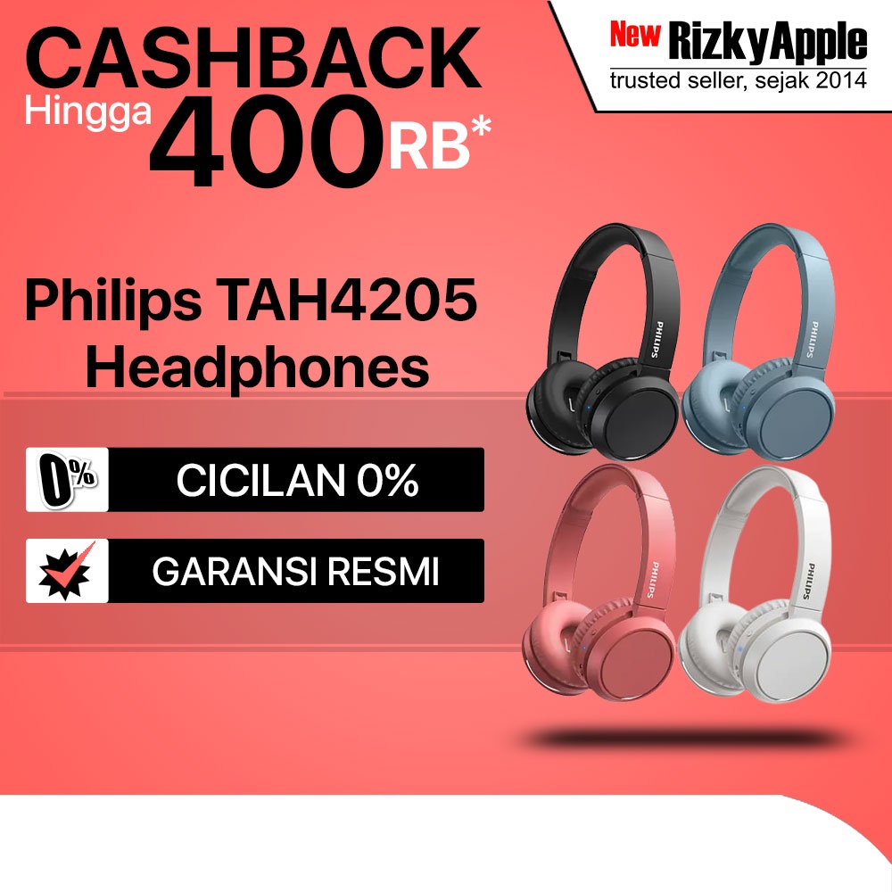 Jual Philips TAH4205 On-ear Wireless Headphones Headset TAH 4205 ...