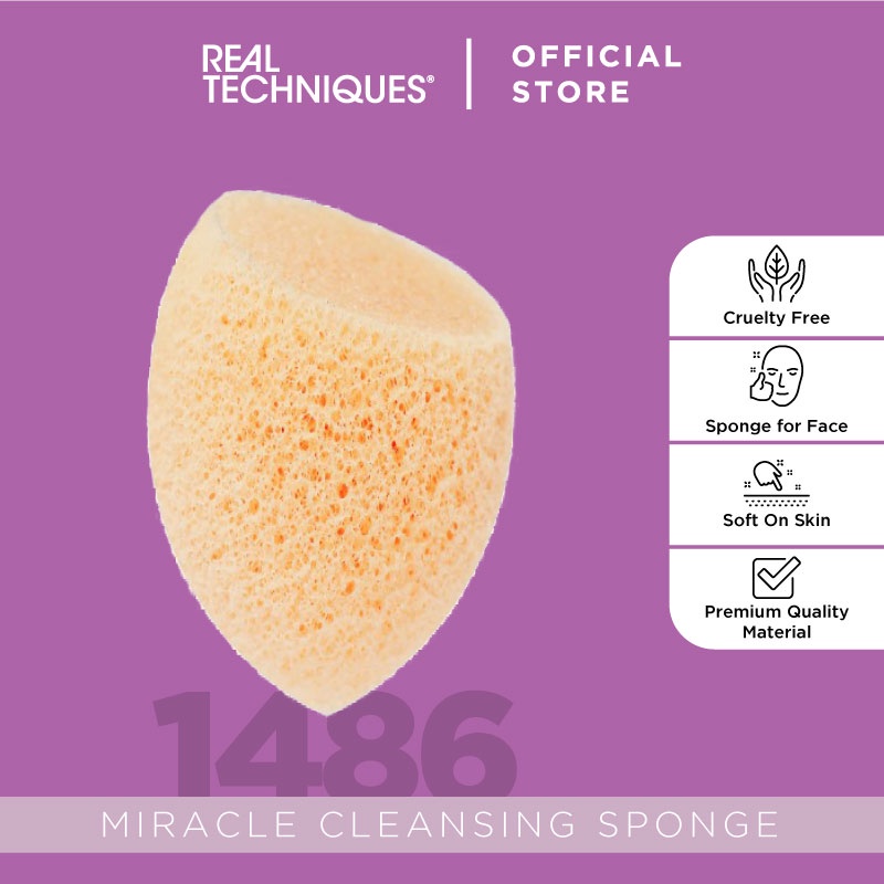 Jual Real Techniques 1486 miracle cleansing sponge | Shopee Indonesia