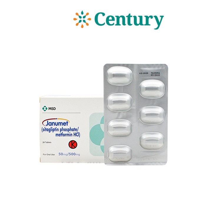 Jual Janumet 50 mg/500 mg Isi 1 Strip 7 Tablet / Obat Diabetes /Sitagliptin / DIABETES / OBAT