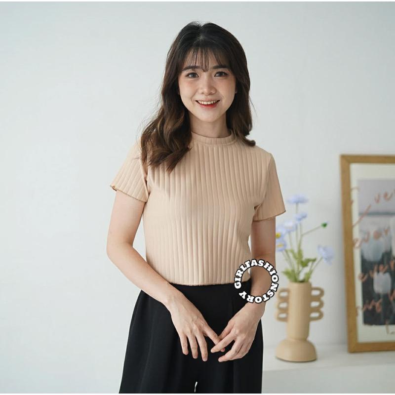 Jual Gfs Sr Siera Hornet Knit Crop Top Shopee Indonesia