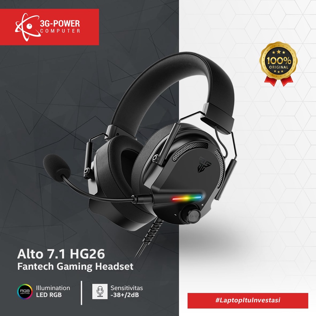 Jual Fantech ALTO 7.1 HG26 RGB Headset Gaming | Shopee Indonesia