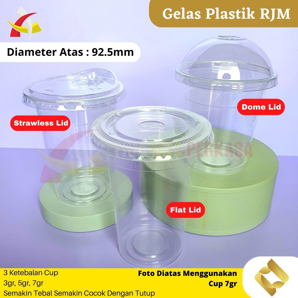 Jual Gelas Plastik Cup Sealer Tebal Gr Rjm Oz Oz Oz Kokoh Pp Pcs Lid Shopee Indonesia