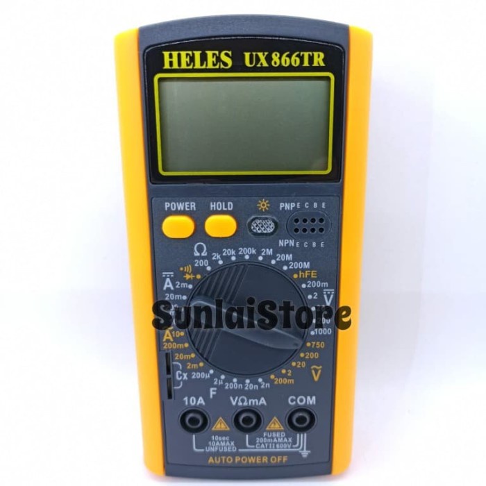 Jual Multitester Multimeter Digital Heles UX-866TR 866 Original ...