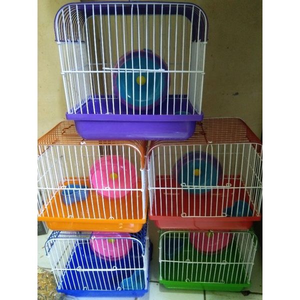 Jual Kandang Hamster Lengkap Kinciran Dan Tempat Makan | Shopee Indonesia