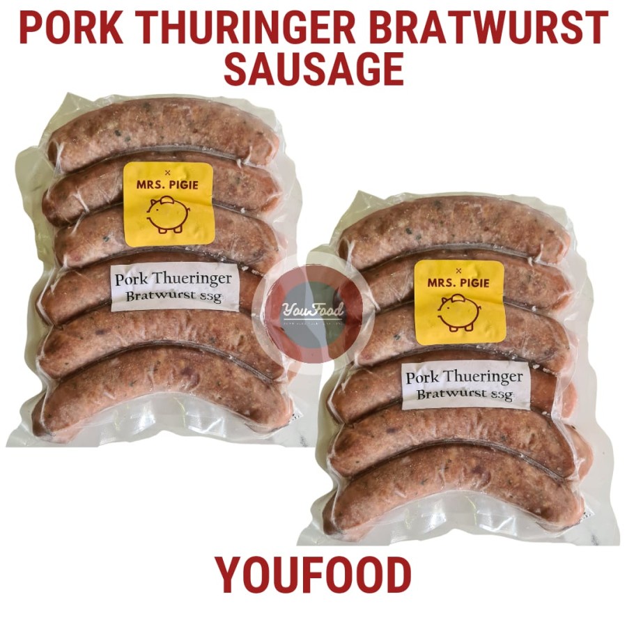 Jual Sosis Babi Thuringer - PORK THURINGER BRATWURST SAUSAGE - 500gr ...