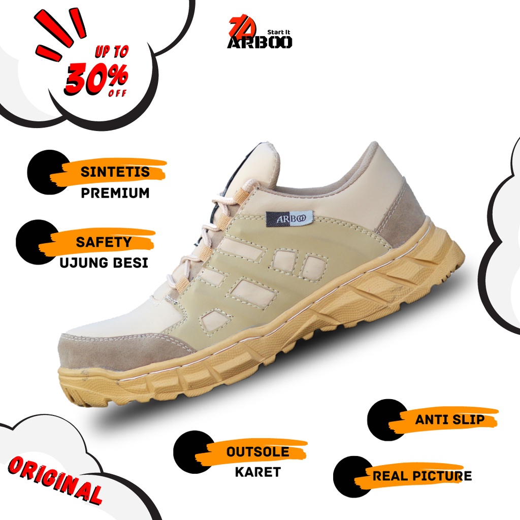 Jual Sepatu Safety pria / Sepatu Gunung / Sepatu Riding terbaru Arboo ...